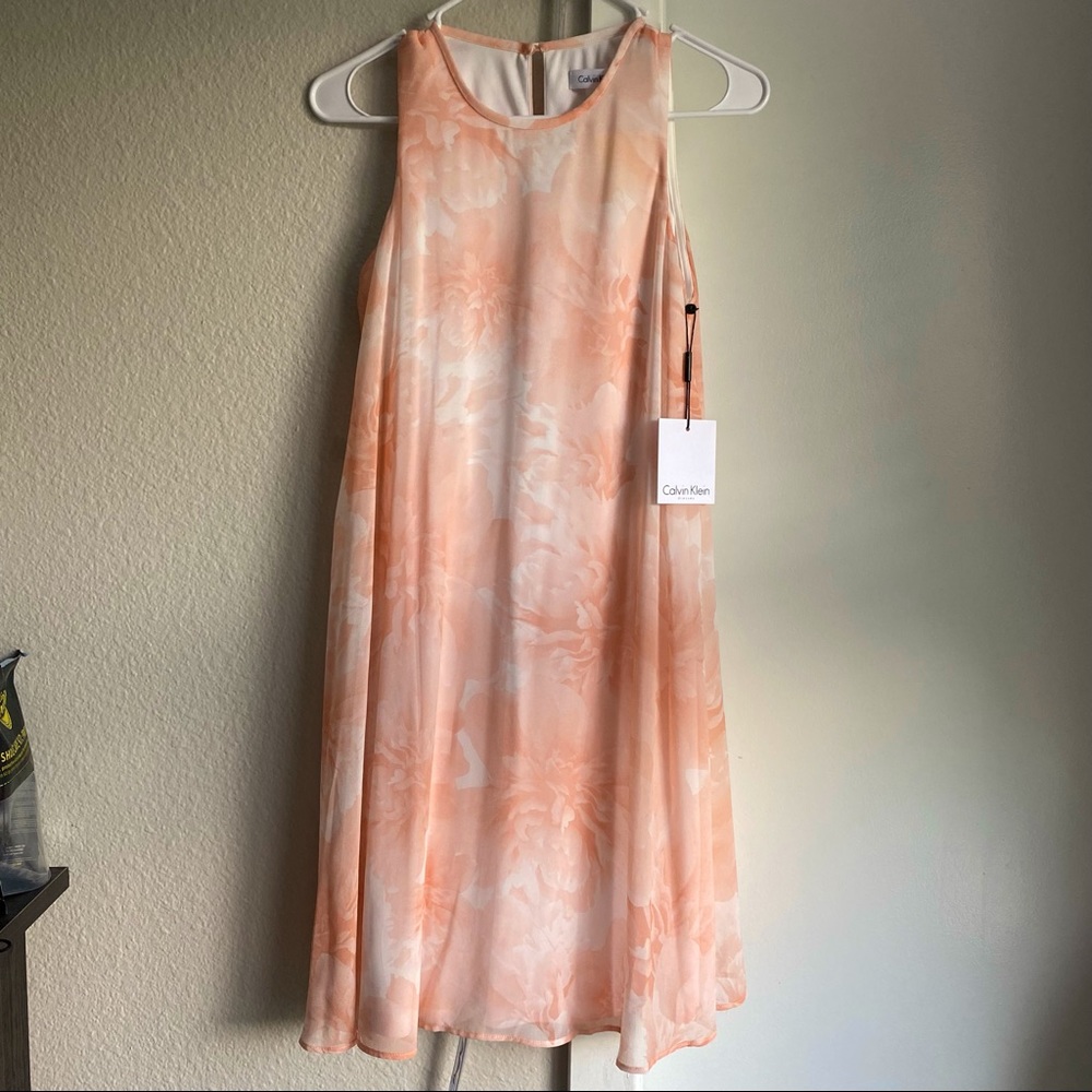 NWT Calvin Klein 2 Layer Dress